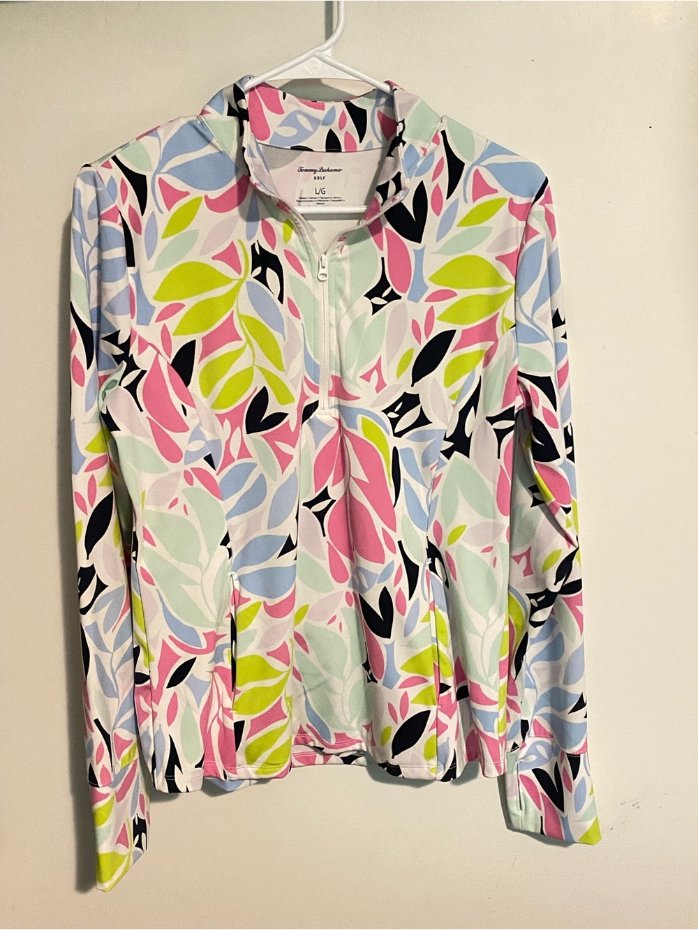 Tommy Bahama Multi-Color 1/4 Zip Long Sleeve